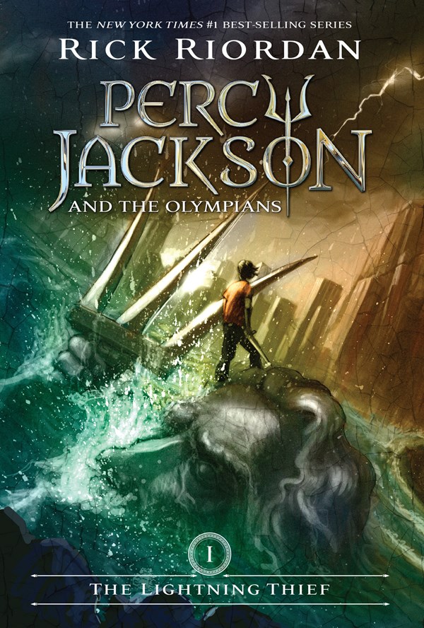 Cover of Percy Jackson and the Olympians, Book One: Lightning Thief, The-Percy Jackson and the Olympians, Book One